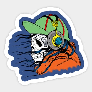 Funky skull Sticker